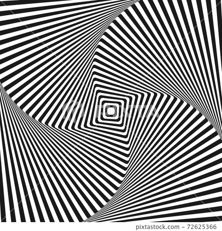 Optical illusion art square vector background Optical illusion art square vector background 72625366