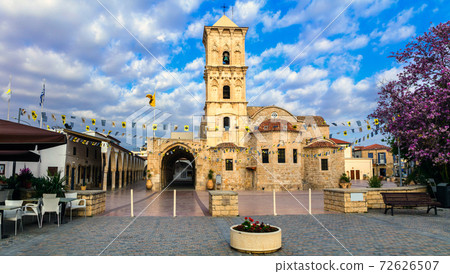 Landmarks of Cyprus - Byzantin church Saint Lazaros in Larnaka town. Landmarks of Cyprus - Byzantin church Saint Lazaros in Larnaka town. 72626507