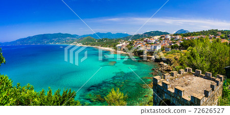 Scenic Palinuro with amazing beaches. tranquil summer holidays in beautiful Cilento National park. Italy 72626527