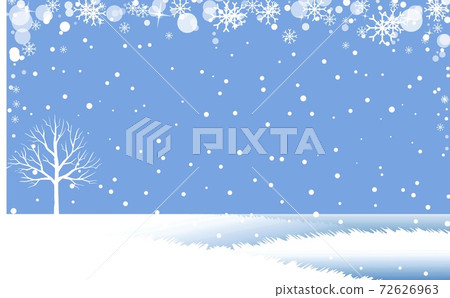 winter landscape with snowflakes winter landscape with snowflakes 72626963