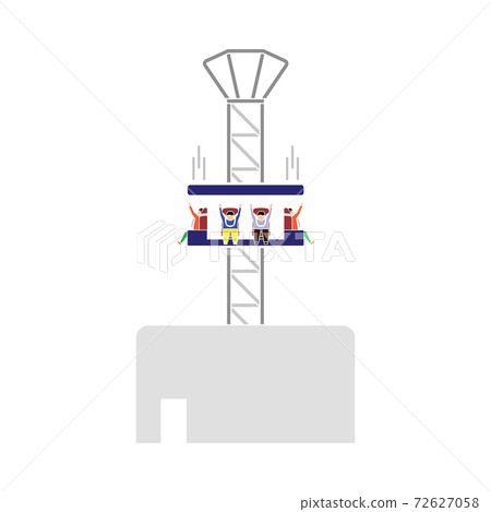 Free-fall Ride Icon Free-fall Ride Icon 72627058
