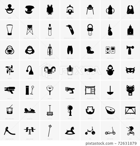 Babies' and kids symbols 72631879