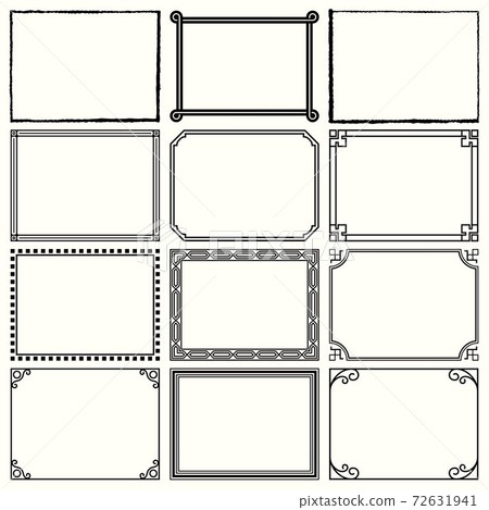 Decorative simple frames (set 11) Decorative simple frames (set 11) 72631941