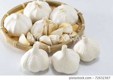 Garlic on a white background Garlic on a white background 72632367