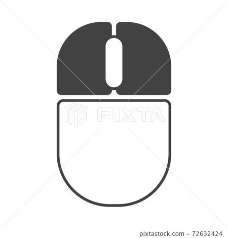 Computer mouse both button outline icon 72632424