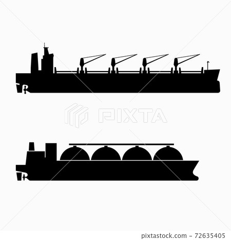 Oil or petroleum tanker and gas carrier 72635405