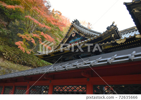 Myogi Shrine and Mt. Myogi in autumn colors Myogi Shrine and Mt. Myogi in autumn colors 72635666