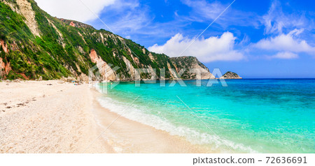 amazing beaches of Greece - beautiful Petani in Cefalonia island amazing beaches of Greece - beautiful Petani in Cefalonia island 72636691