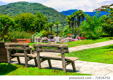 Villa Taranto with beautiful botanical garden and park .Lake Lago Maggiore, Italy Villa Taranto with beautiful botanical garden and park .Lake Lago Maggiore, Italy 72636702