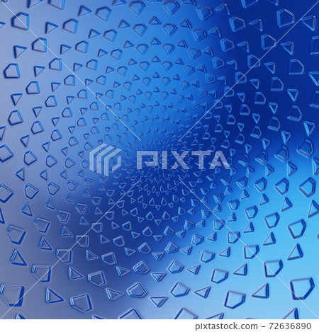 blue abstract metallic plate with triangle pattern, 3d render blue abstract metallic plate with triangle pattern, 3d render 72636890