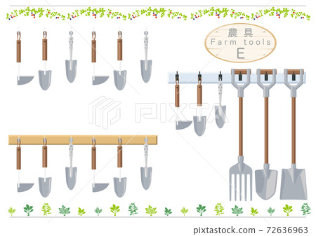 Illustration collection of farm tools E Illustration collection of farm tools E 72636963