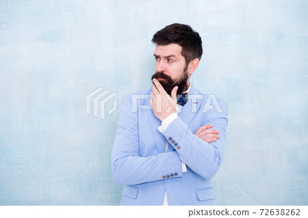 Tips for grooms. How to beat nerves on wedding day. Man bearded Tips for grooms. How to beat nerves on wedding day. Man bearded 72638262