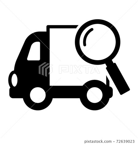 Inspected truck icon pictogram - Stock Illustration [72639023] - PIXTA
