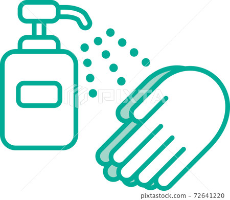 殺菌（酒精消毒）的圖像圖示圖標 72641220