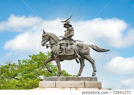 Sendai Castle Statue of Masamune Date 72641272