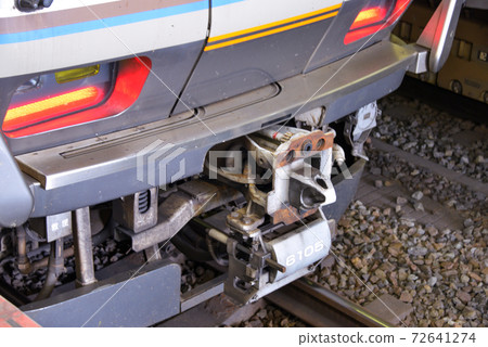 Vehicles stopped at JR Osaka Station 72641274