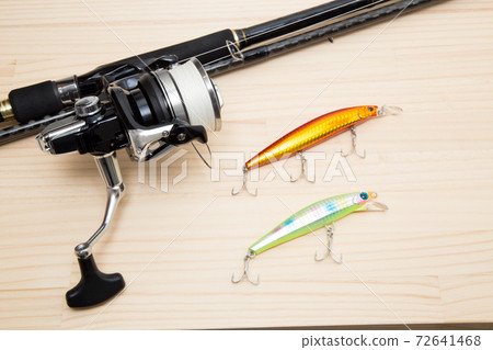 Lure fishing tackle (rod, reel and lure) 72641468