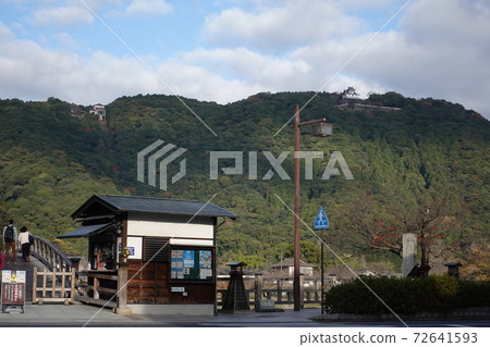 從近川和近橋橋兩岸看的岩國城 72641593