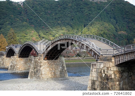 木橋橋和西木川河床 木橋橋和西木川河床 72641802