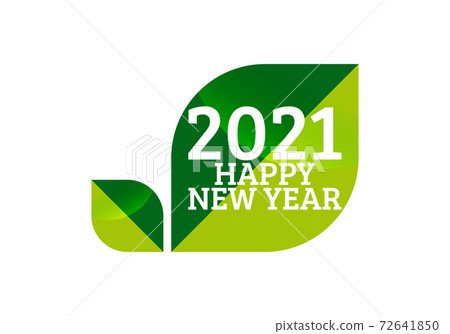 Happy New Year 2021.New year celebration. Celebration typography poster, banner or greeting card 72641850