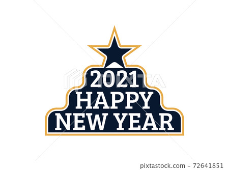 Happy New Year 2021.New year celebration. Celebration typography poster, banner or greeting card Happy New Year 2021.New year celebration. Celebration typography poster, banner or greeting card 72641851
