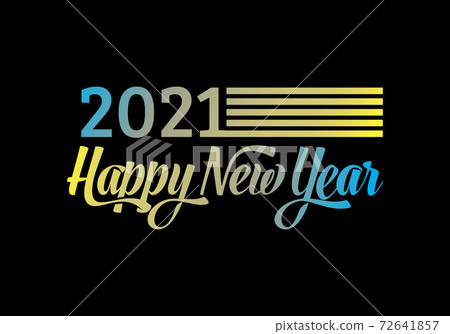 Happy New Year 2021.New year celebration. Celebration typography poster, banner or greeting card Happy New Year 2021.New year celebration. Celebration typography poster, banner or greeting card 72641857