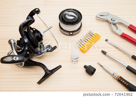 Maintenance image of spinning reel Maintenance image of spinning reel 72641902