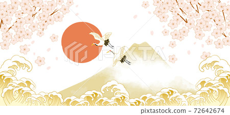 Cityscape of Japan (Tokyo) with Mt. Fuji and cherry blossoms Cityscape of Japan (Tokyo) with Mt. Fuji and cherry blossoms 72642674
