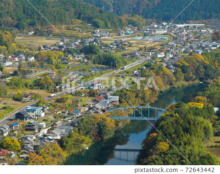Overlooking from Tomiyama, Kawabe Town, Gifu Prefecture Overlooking from Tomiyama, Kawabe Town, Gifu Prefecture 72643442
