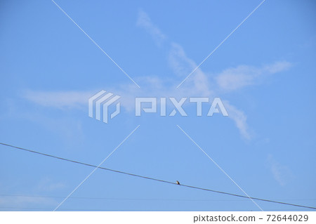 出現在藍藍的天空中的雲十字架像飛機一樣的雲十字架 出現在藍藍的天空中的雲十字架像飛機一樣的雲十字架 72644029