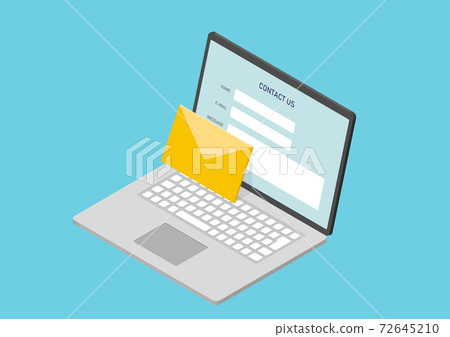 Inquiry / mail form illustration material Inquiry / mail form illustration material 72645210