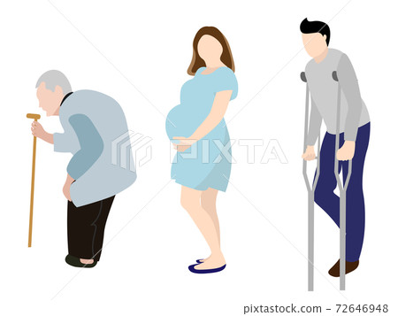 Elderly, pregnant women, injured Elderly, pregnant women, injured 72646948