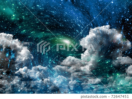 galaxy in a free space. 3D rendering galaxy in a free space. 3D rendering 72647451
