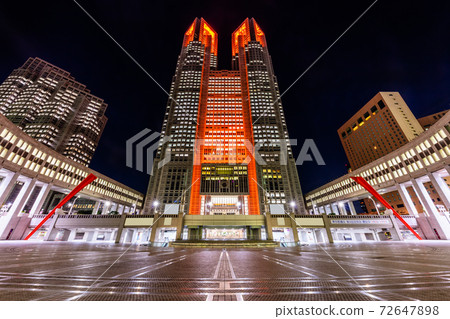 Light up of Tokyo Metropolitan Government 72647898