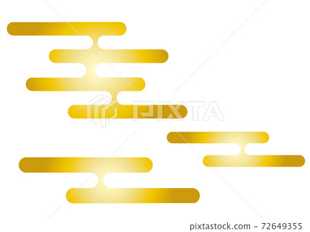 Illustration (Japanese style, clouds, gold) 72649355