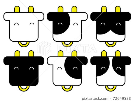 Illustration (cow, smile) Illustration (cow, smile) 72649588