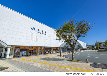 山口縣防府市 JR 防府站晴天 72650327