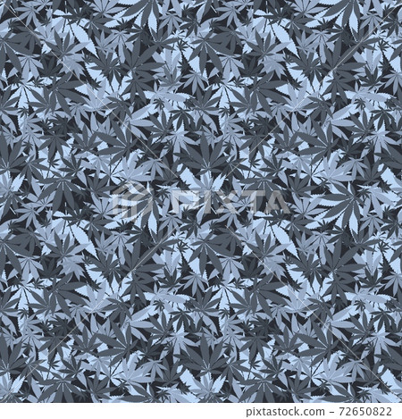 Seamless cannabis pattern with realistic leaves Seamless cannabis pattern with realistic leaves 72650822