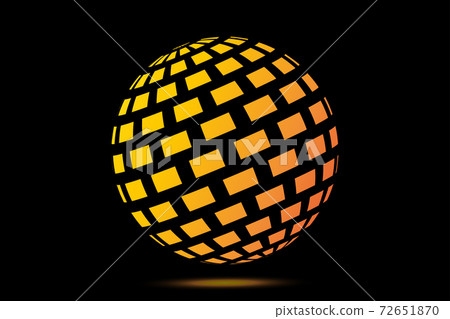 logo sphere, Abstract vector logo ball, 72651870