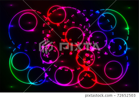 colored glowing rings, Abstract background bright glowing rings, colored glowing rings, Abstract background bright glowing rings, 72652503
