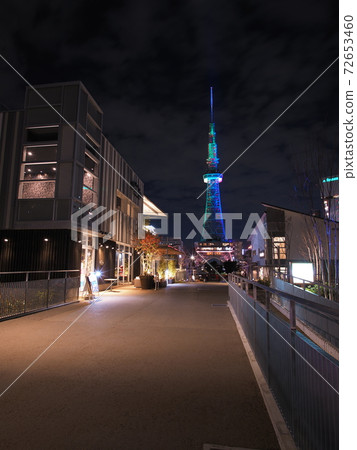 Hisaya Odori Park and Nagoya TV Tower at night renewed 72653460