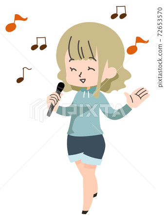 Illustration of a singer 72653570