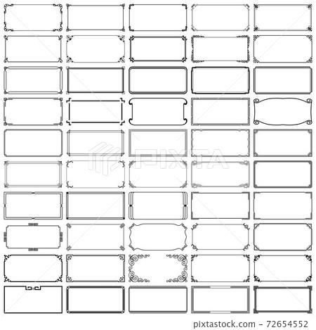 Fifty rectangle frames (set 5) - Stock Illustration [72654552] - PIXTA