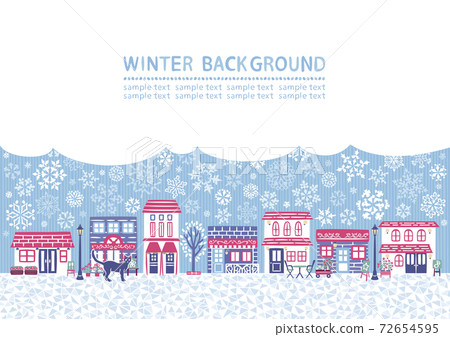 冬季雪景圖 72654595