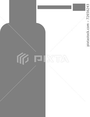 Throat medical spray on a white background. Throat medical spray on a white background. 72656243