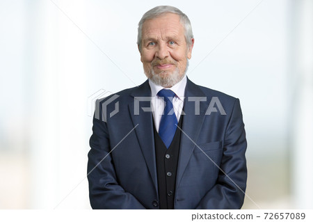 Old boss in suit portrait. Old boss in suit portrait. 72657089
