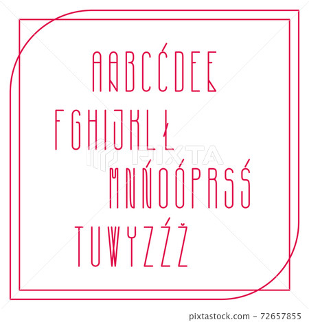 Alphabet Polish in Smooth Narrow Lines Alphabet Polish in Smooth Narrow Lines 72657855