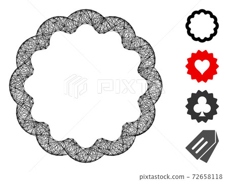 Hatched Token Vector Mesh 72658118