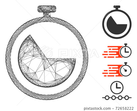 Net Stopwatch Vector Mesh Net Stopwatch Vector Mesh 72658222