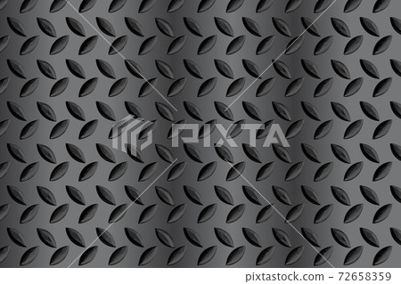 Black Metal Flooring Seamless Pattern, Steel Diamond Plate 72658359